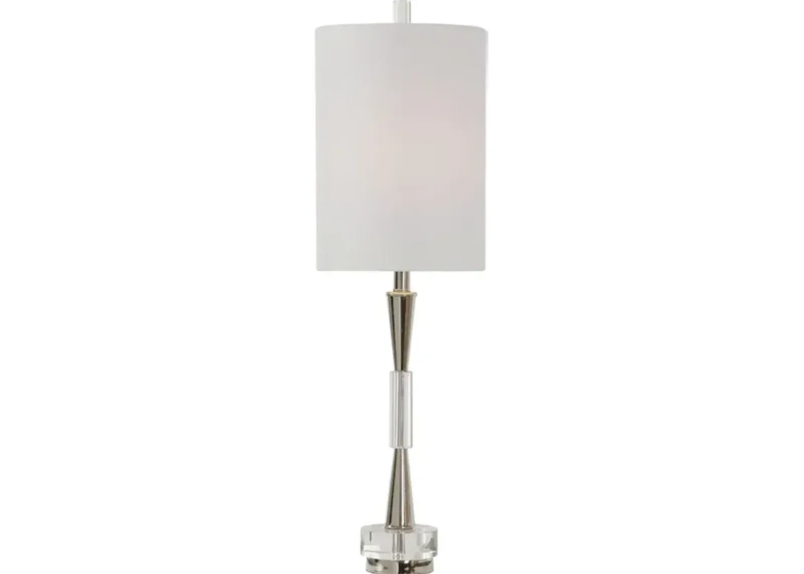 Azaria Polished Nickel Buffet Lamp