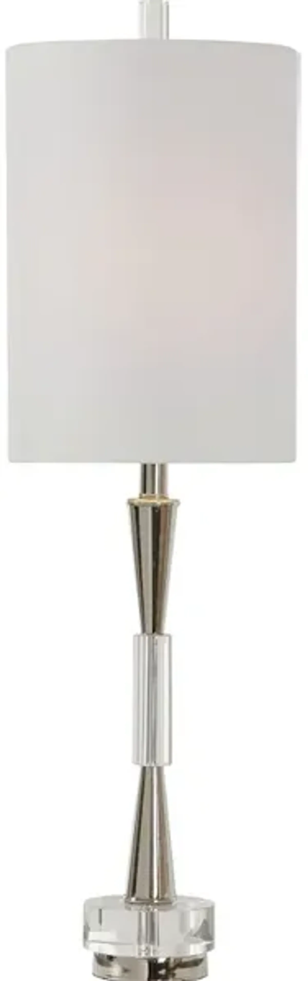 Azaria Polished Nickel Buffet Lamp