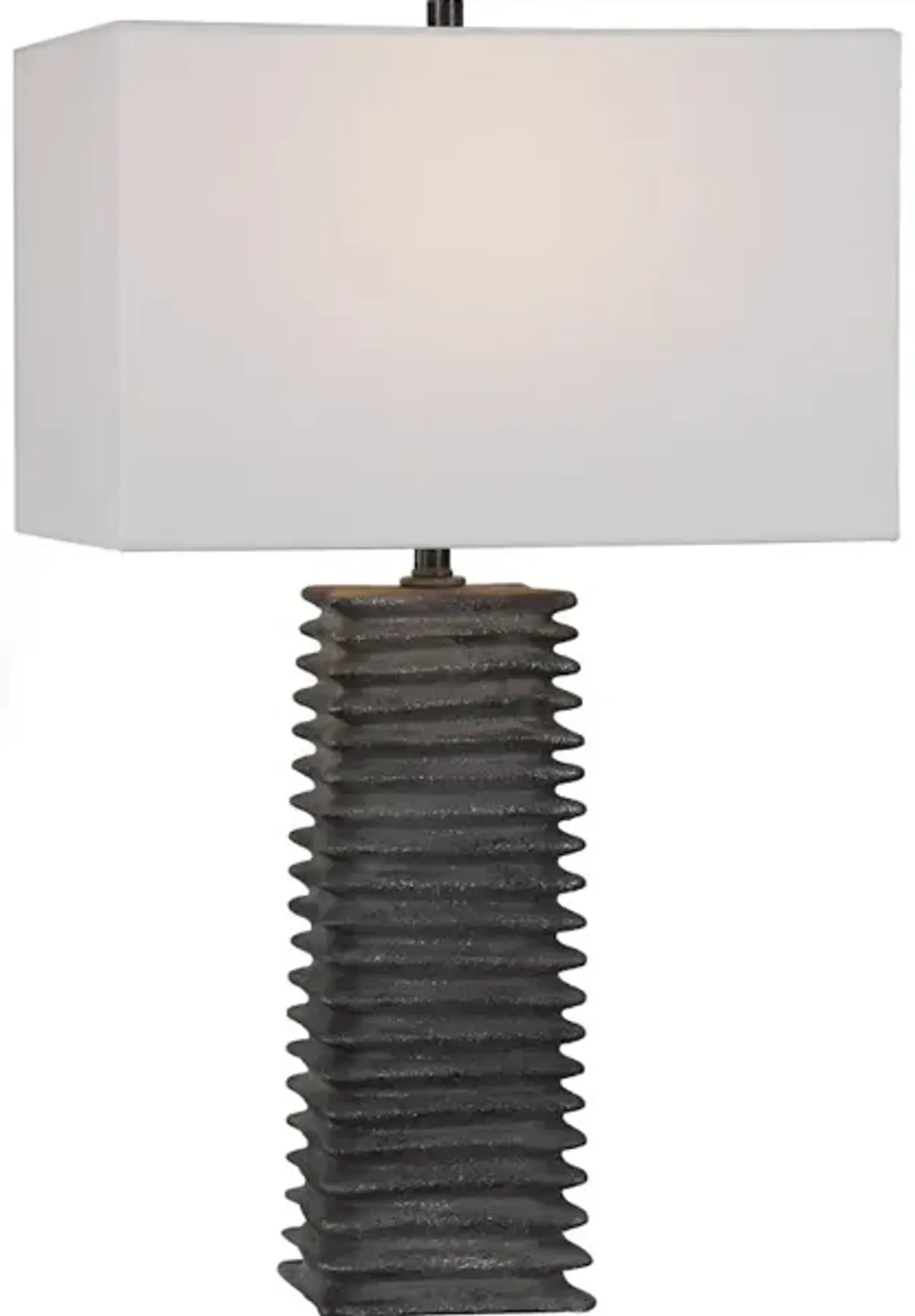 Sanderson Metallic Charcoal Table Lamp