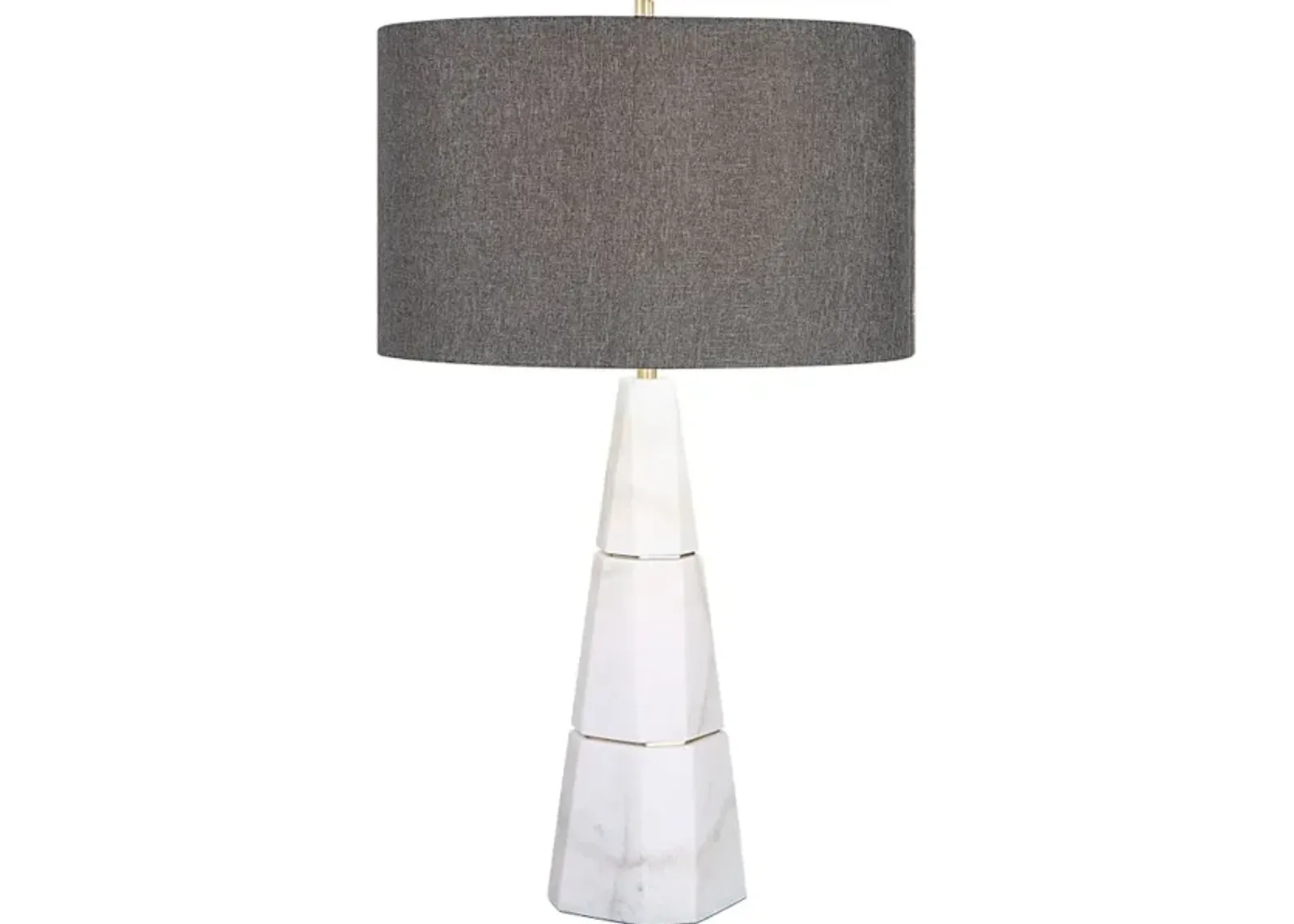 Citadel White Marble Table Lamp