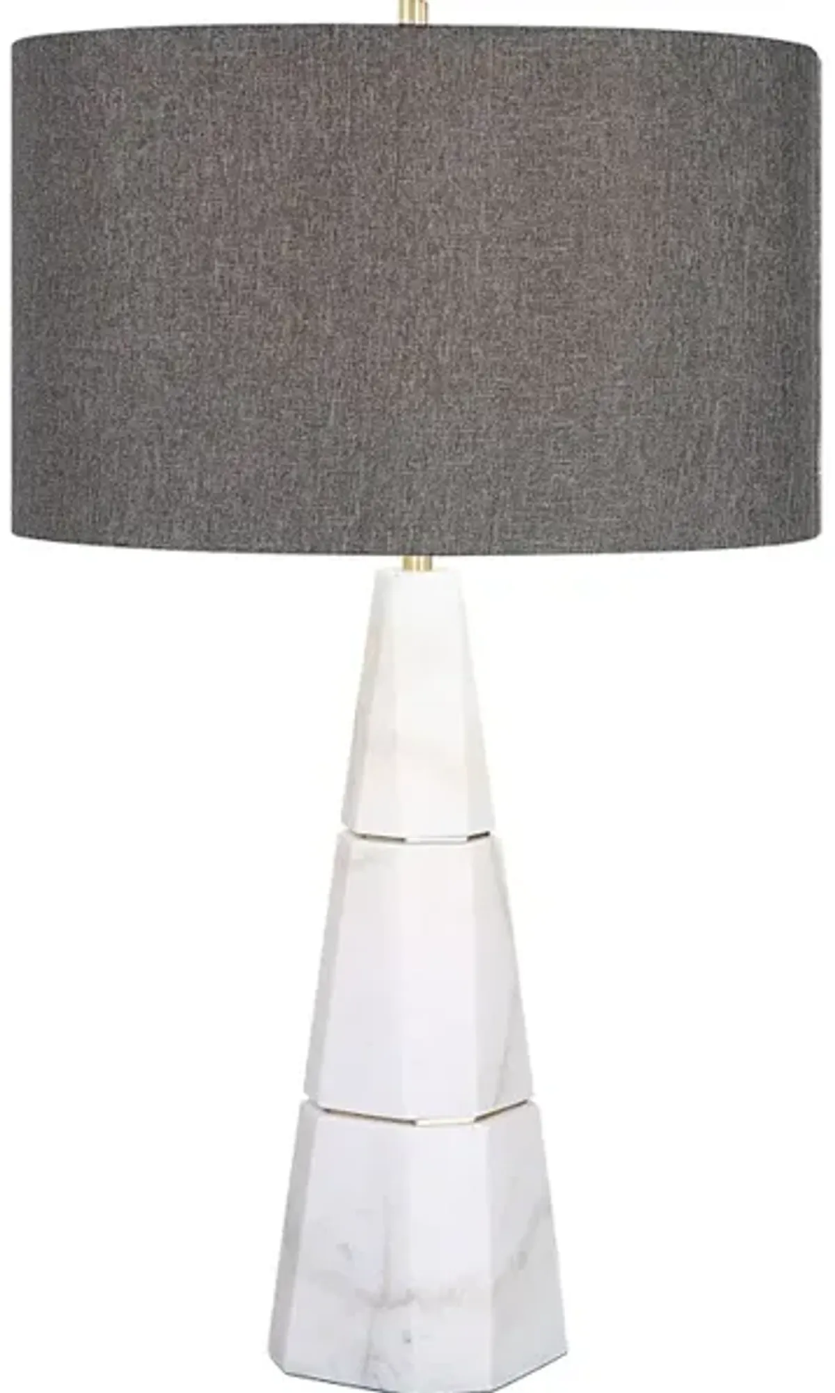 Citadel White Marble Table Lamp