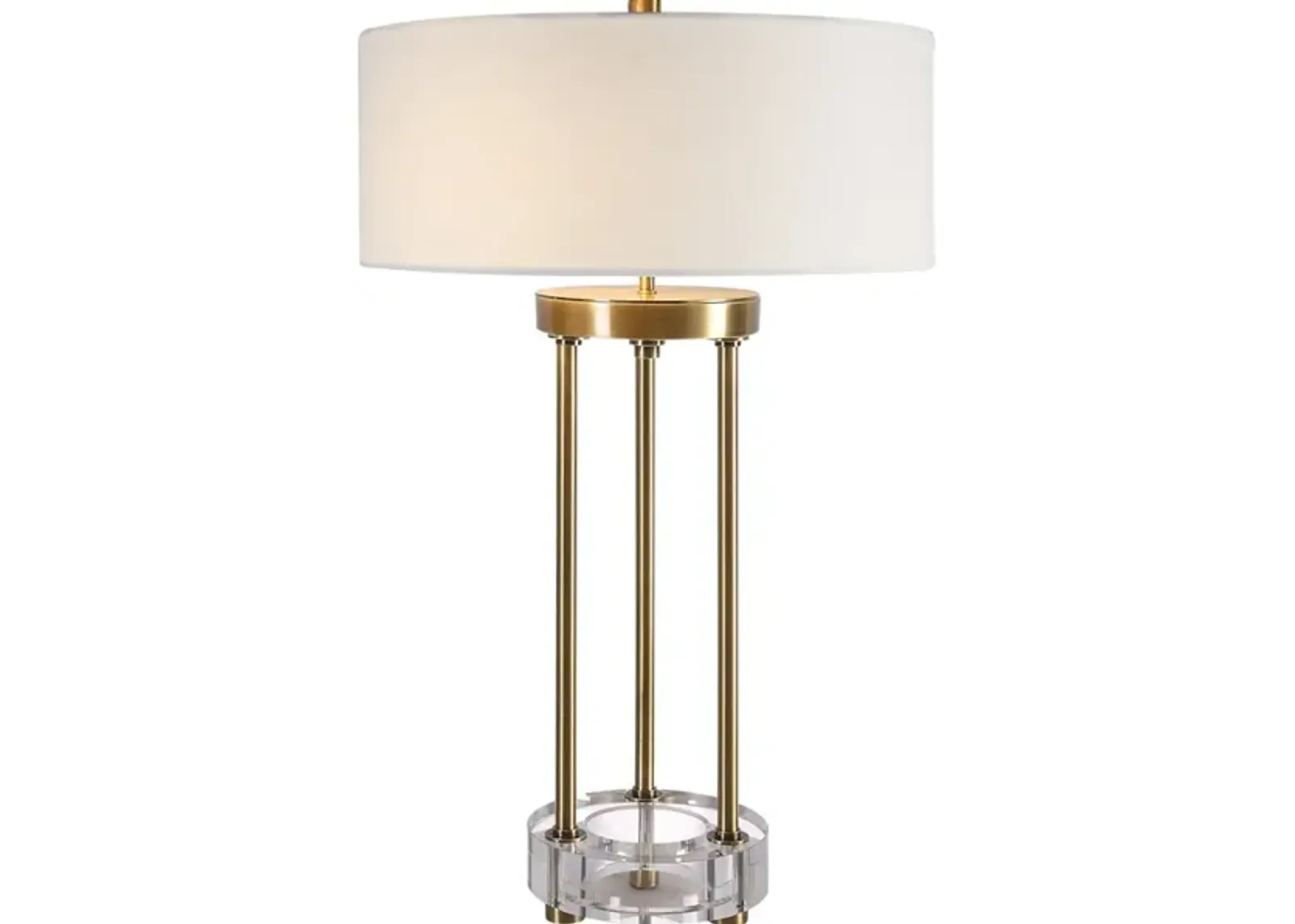 Pantheon Brass Rod Table Lamp