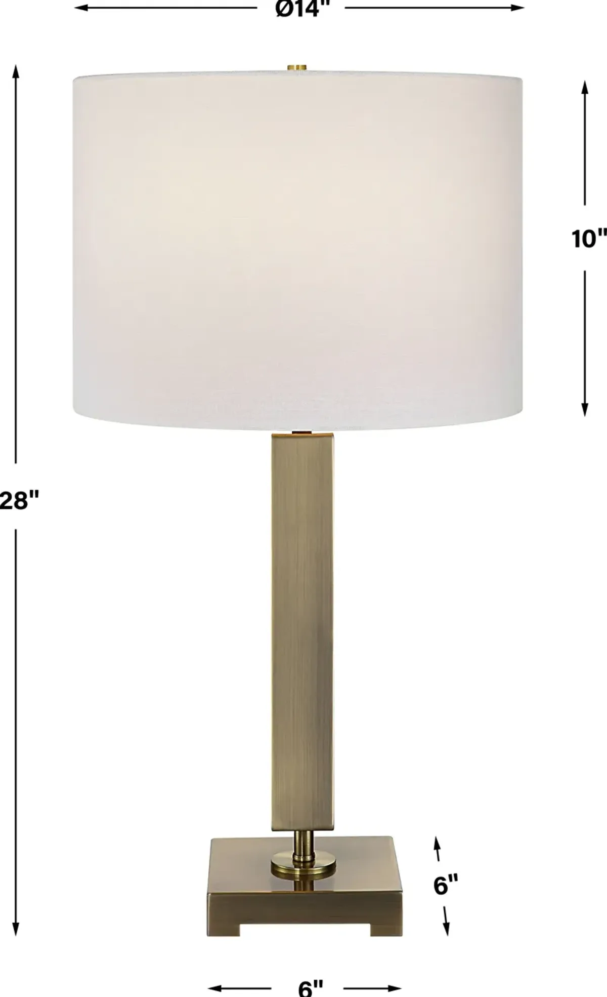 Duomo Brass Table Lamp
