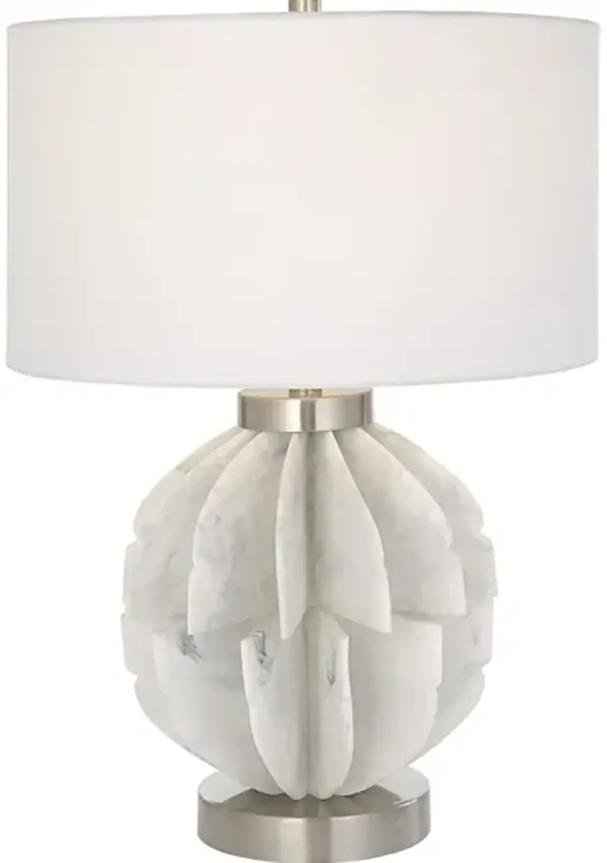 Repetition White Marble Table Lamp