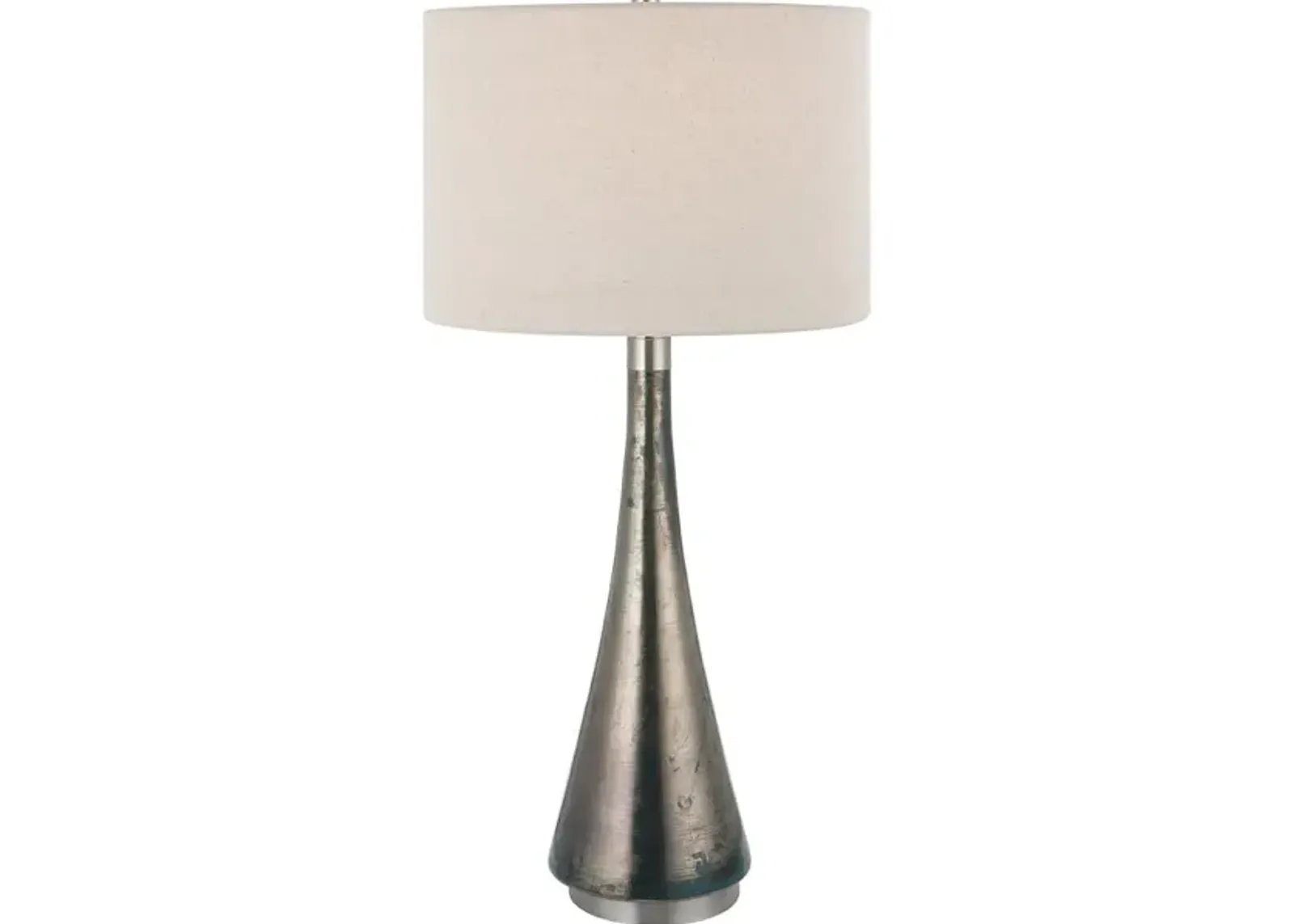 Contour Metallic Glass Table Lamp