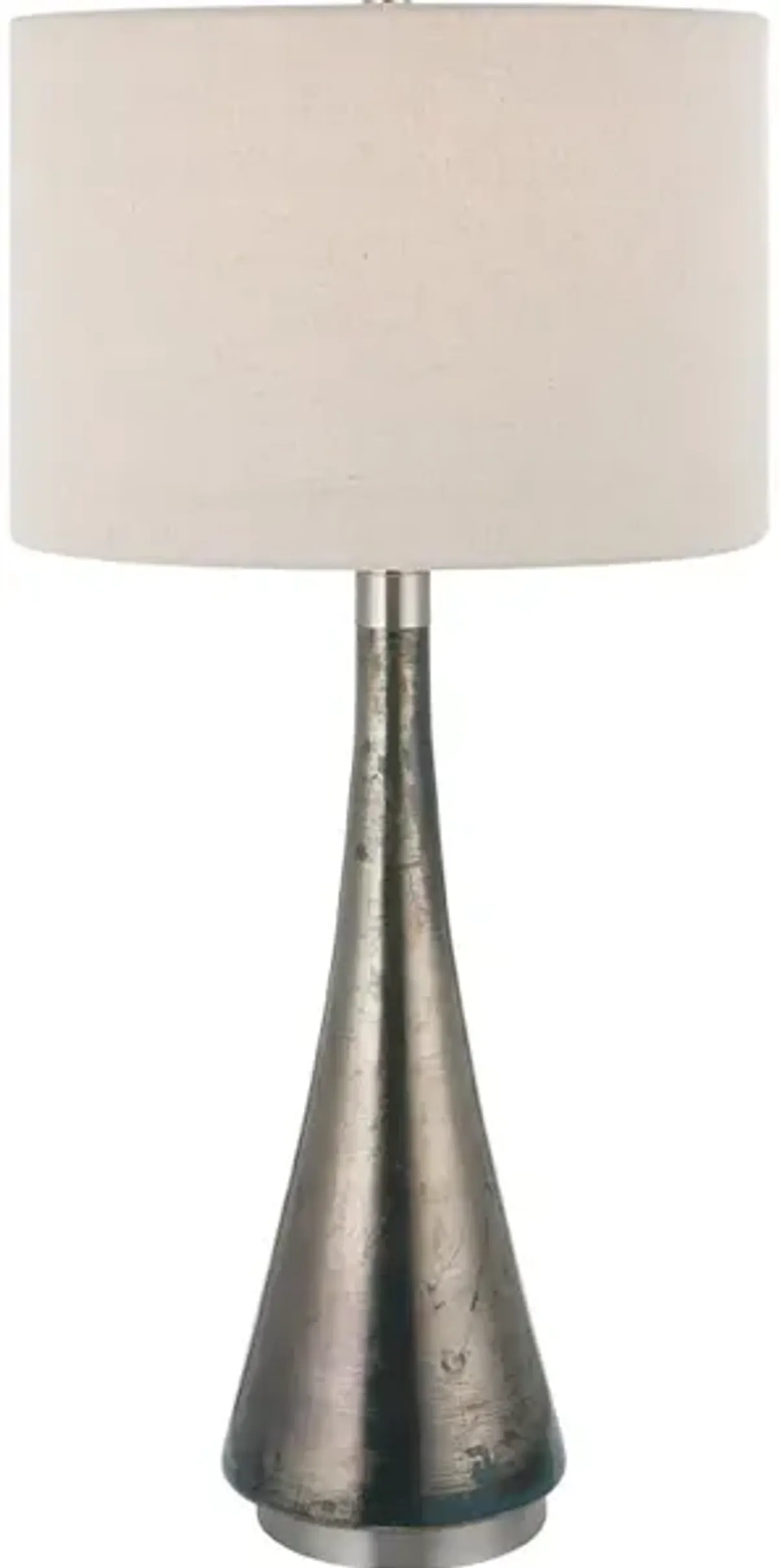 Contour Metallic Glass Table Lamp