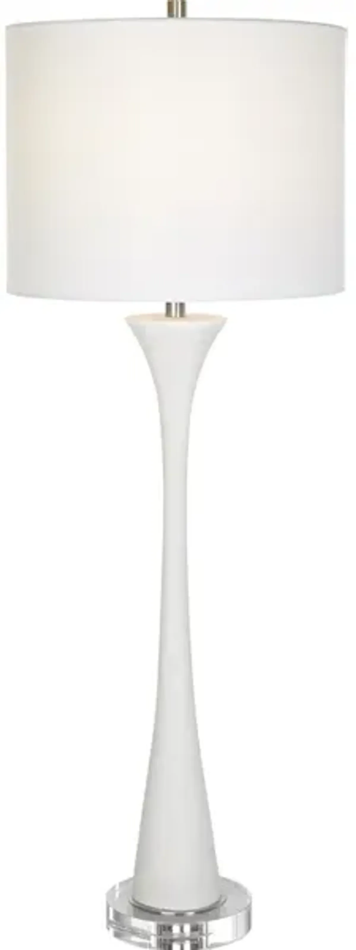 Fountain White Marble Buffet Lamp