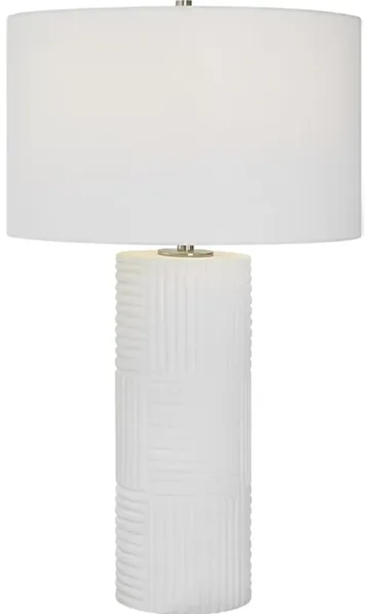 Patchwork White Table Lamp