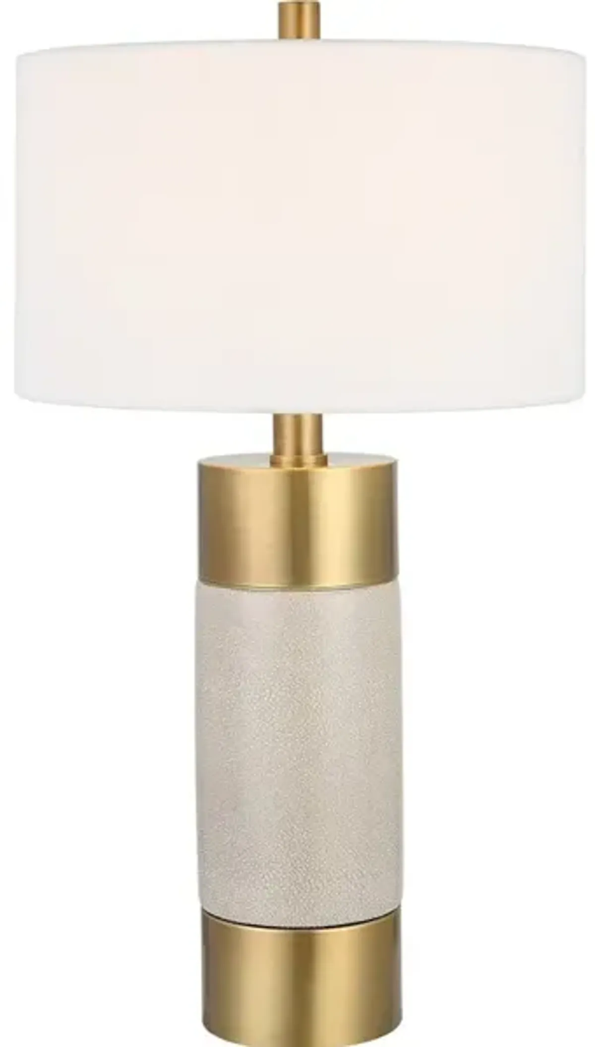 Adelia Ivory and Brass Table Lamp