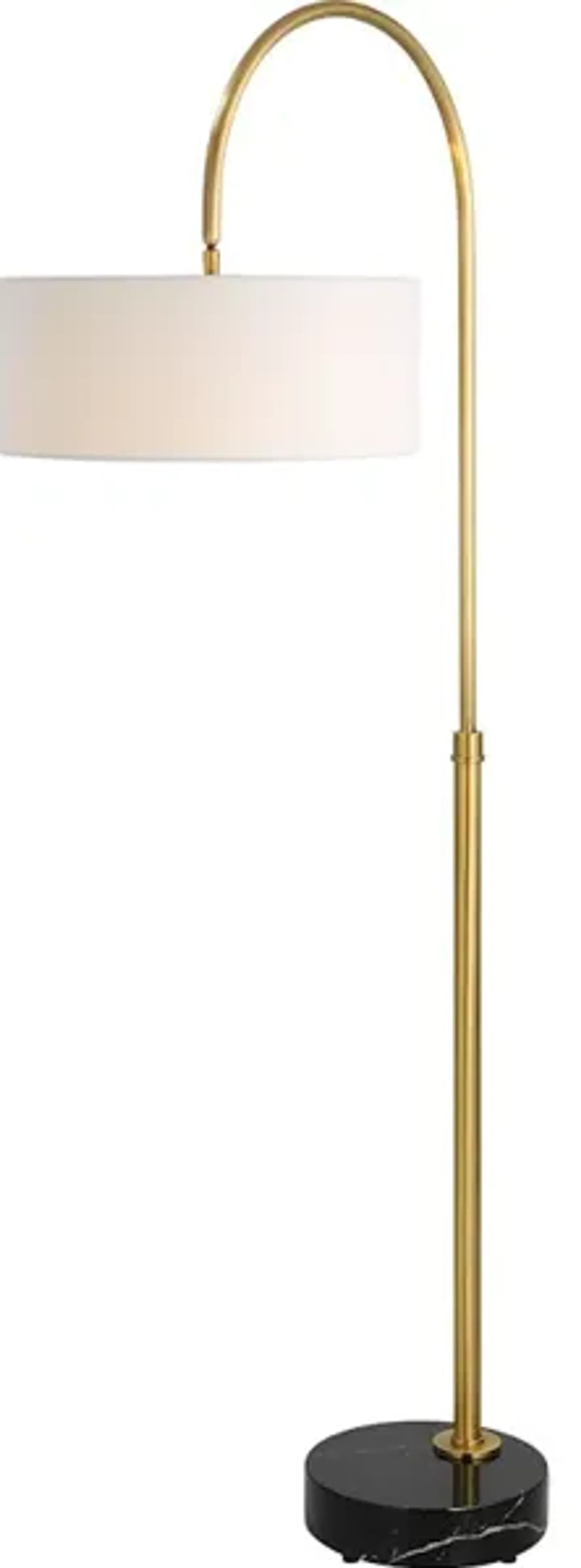 Huxford Brass Arch Floor Lamp