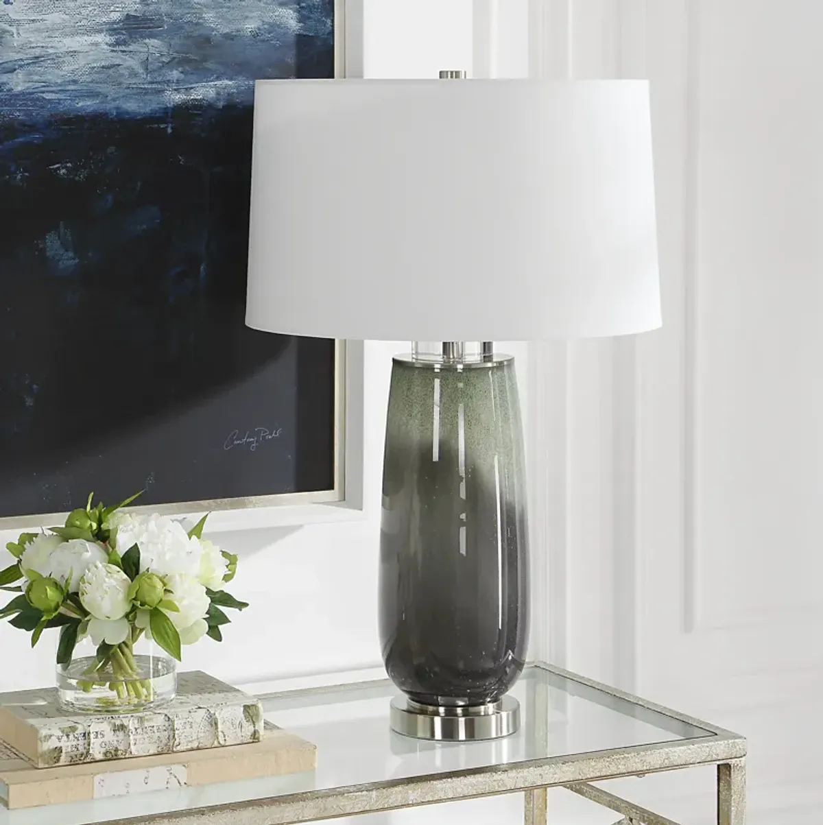 Campa Gray-Blue Table Lamp