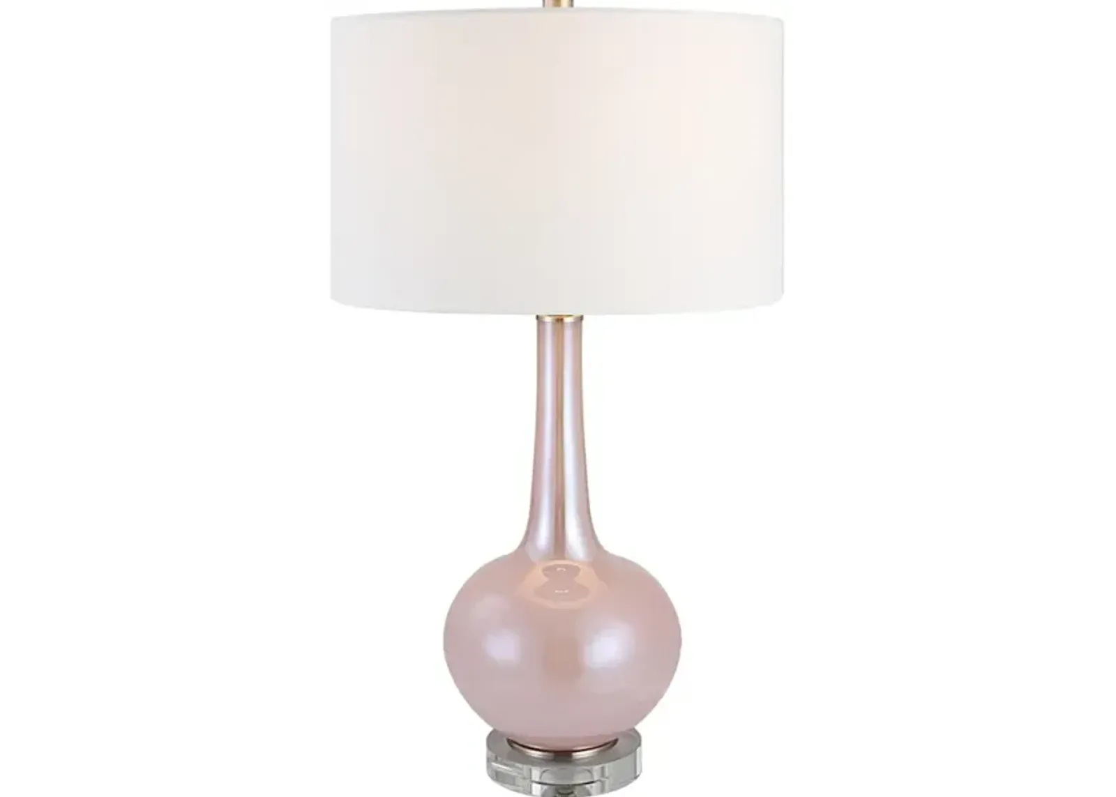 Rosa Pink Glass Table Lamp