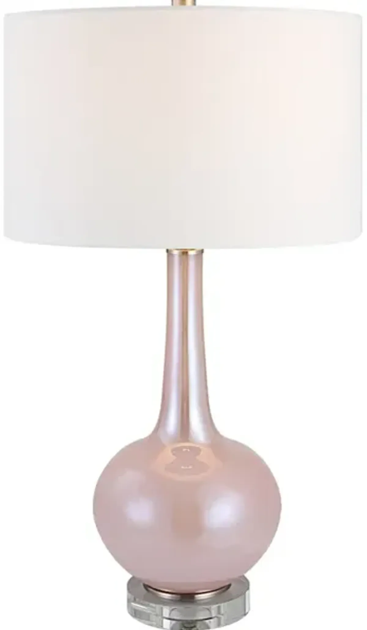 Rosa Pink Glass Table Lamp