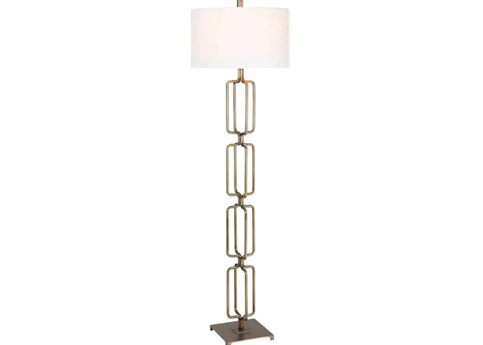 Link Brushed Gold Floor Lamp