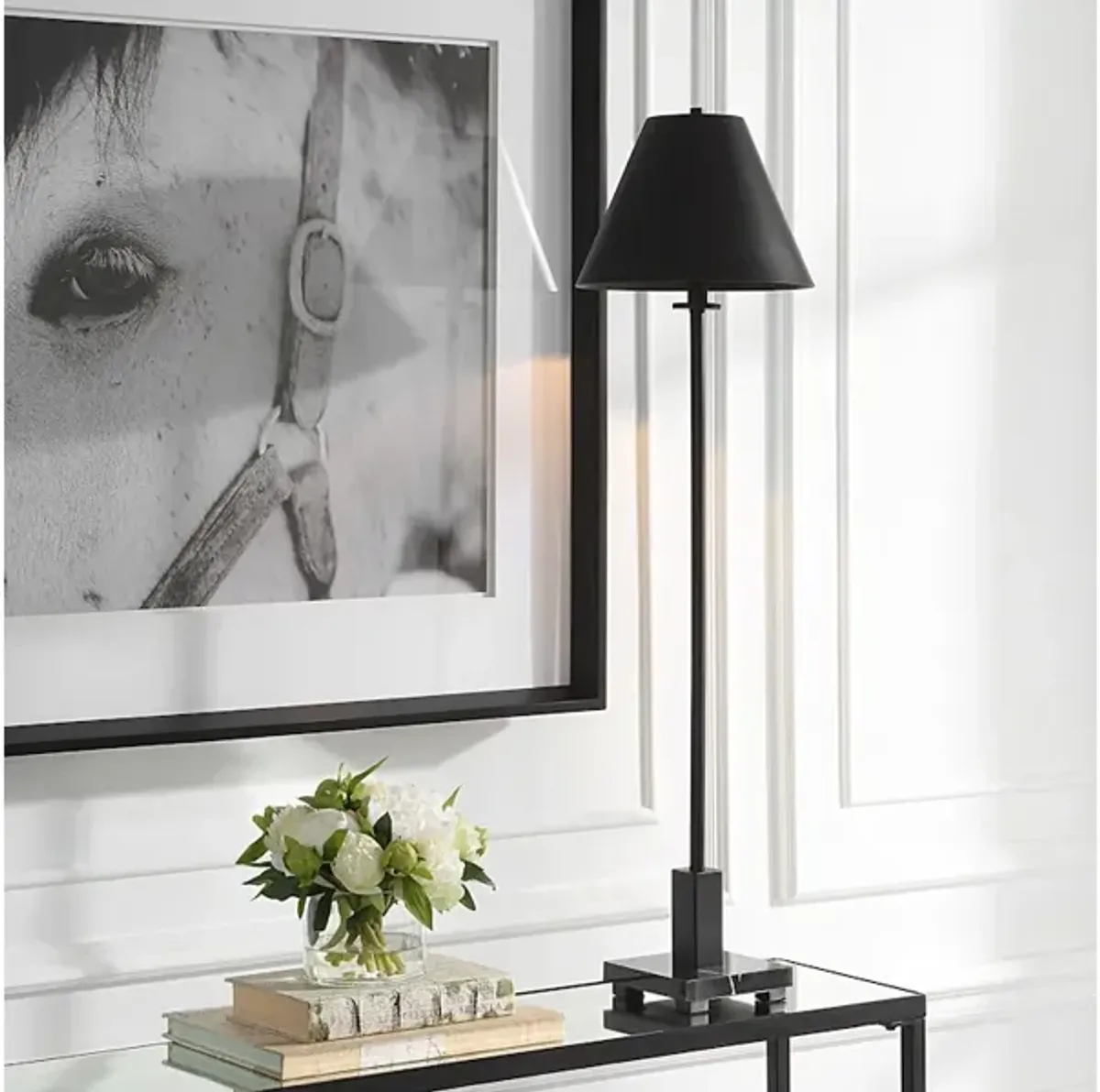 Pilot Black Buffet Lamp