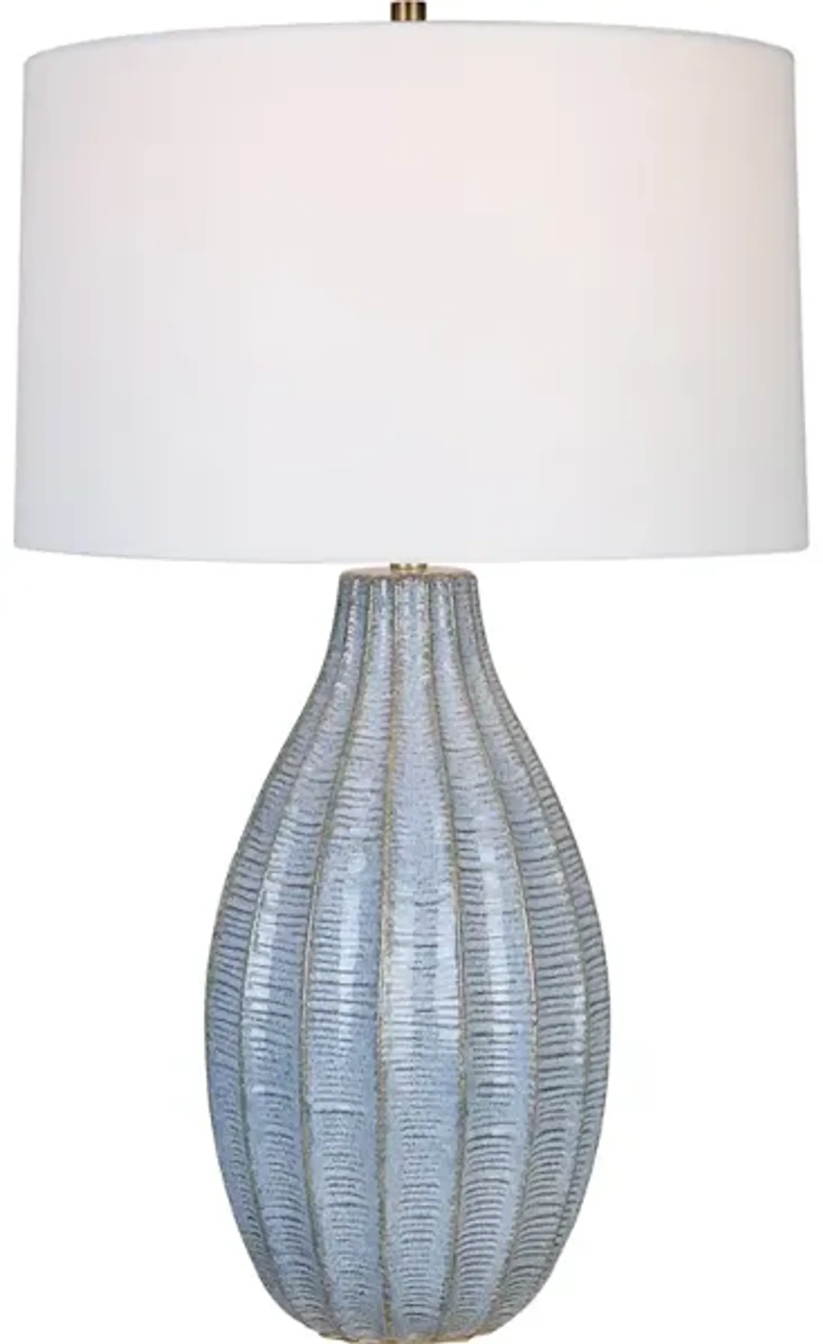 Veston Blue Glaze Table Lamp