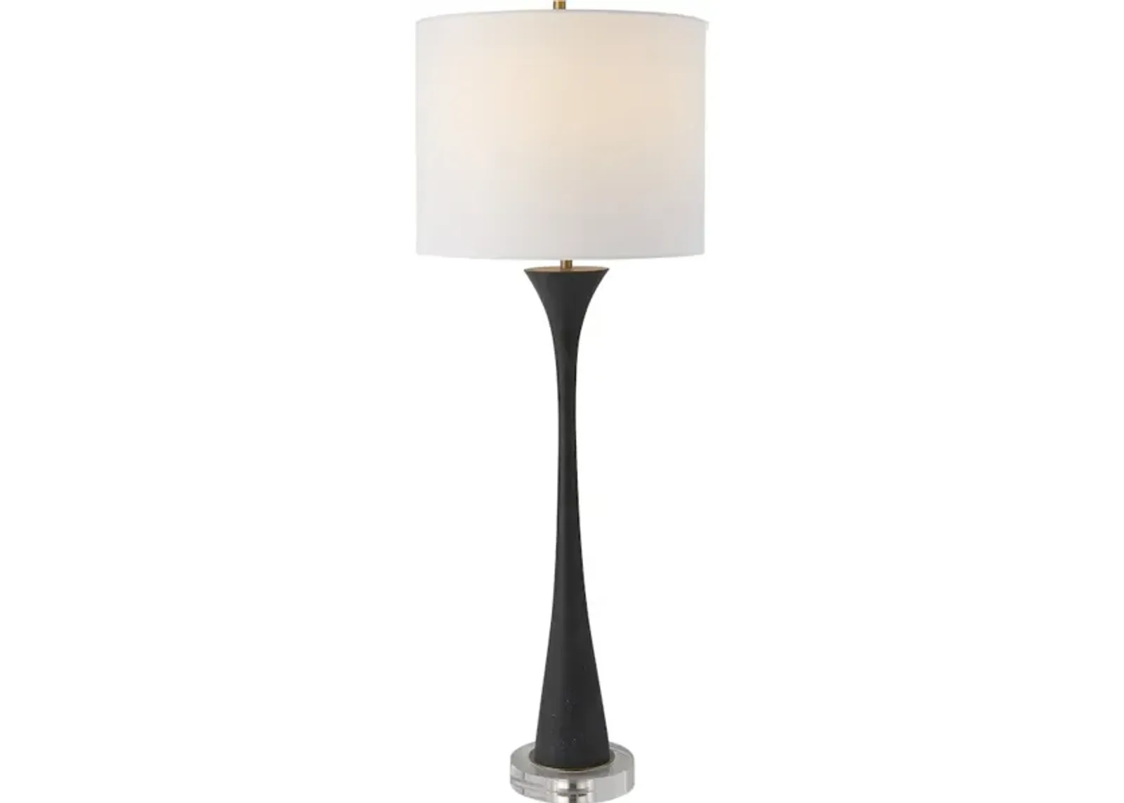 Fountain Black Stone Buffet Lamp