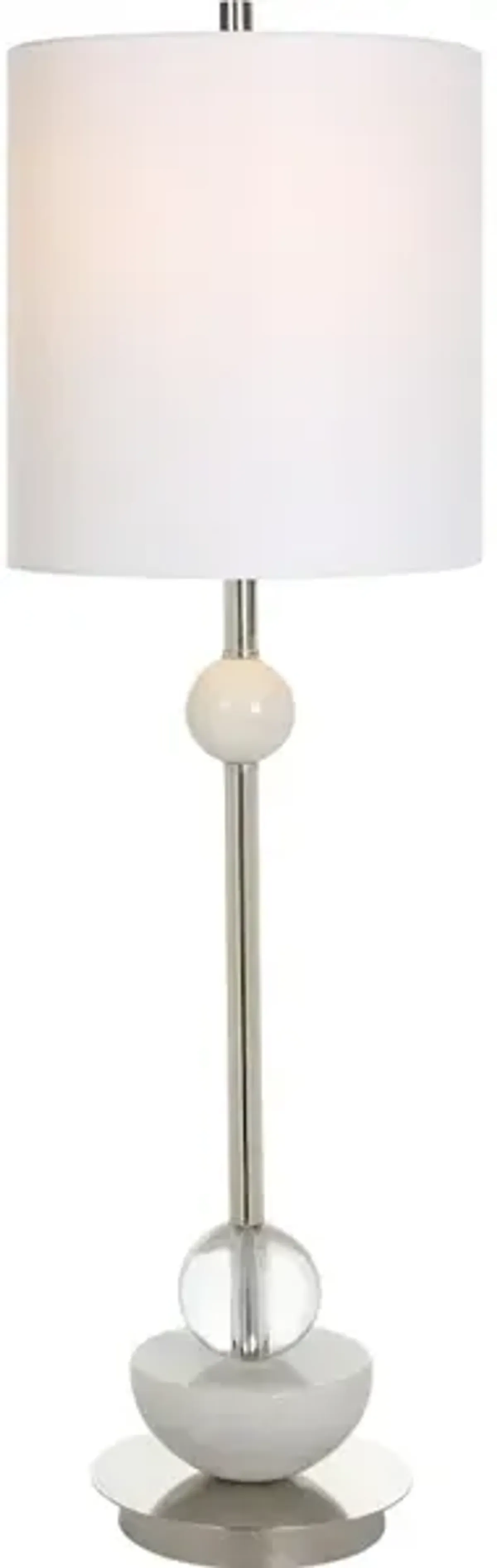 Exposition Nickel Buffet Lamp