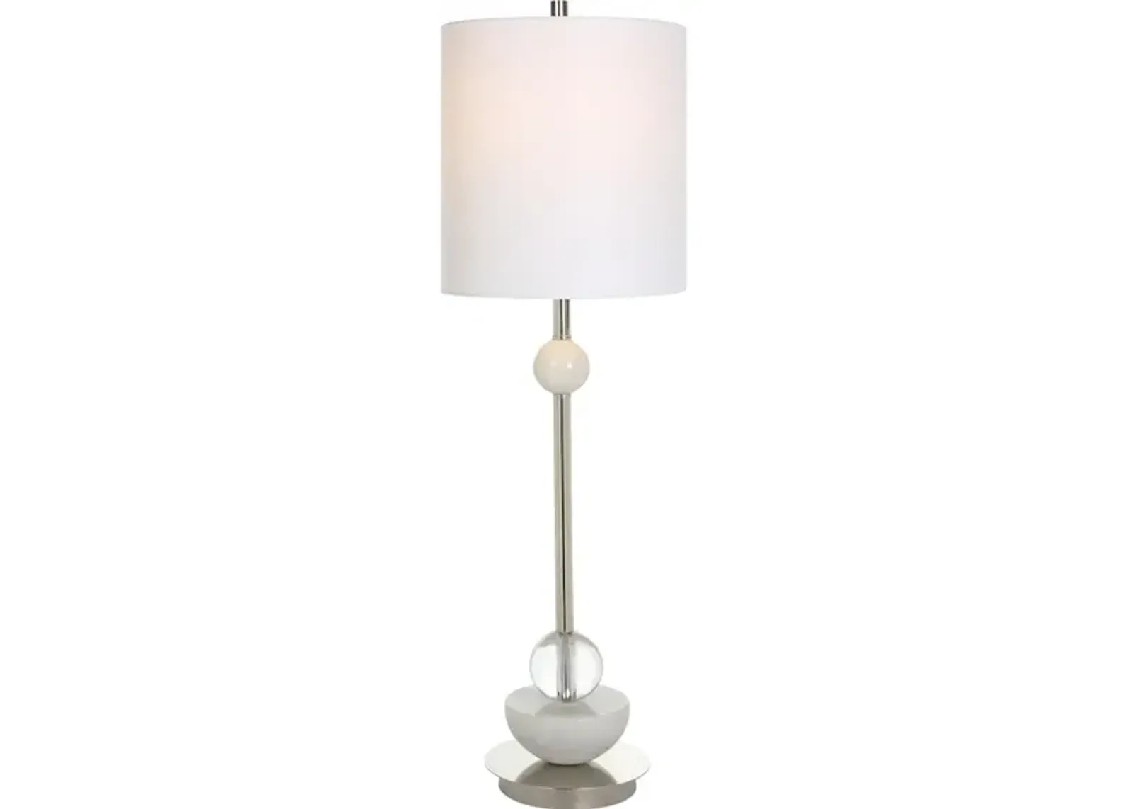 Exposition Nickel Buffet Lamp