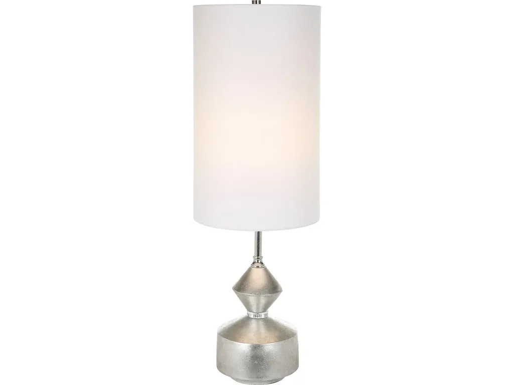 Vial Silver Buffet Lamp