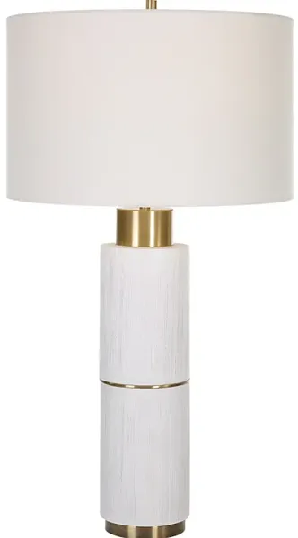 Ruse Whitewashed Table Lamp