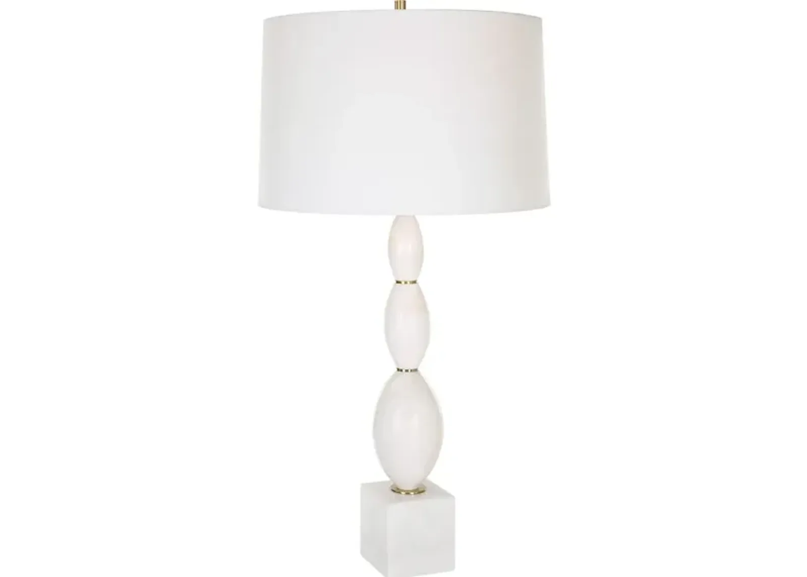 Regalia White Marble Table Lamp