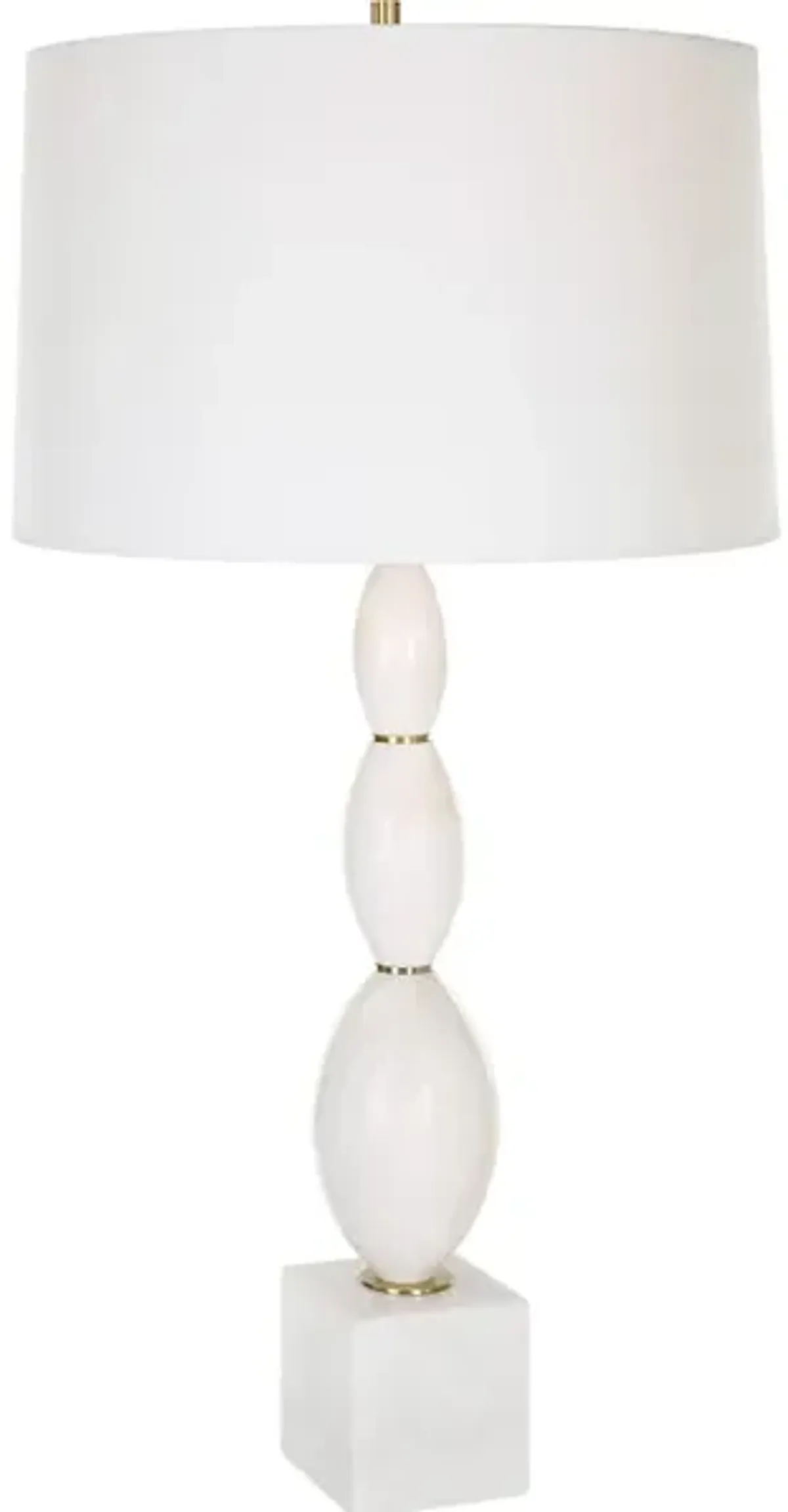 Regalia White Marble Table Lamp