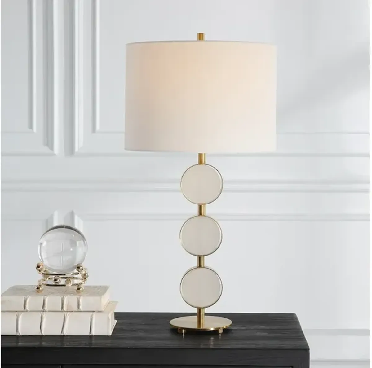 Three Rings Contemporary Table Lamp