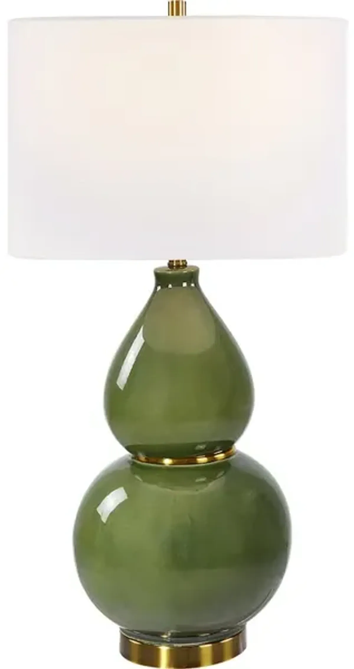 Gourd Green Table Lamp