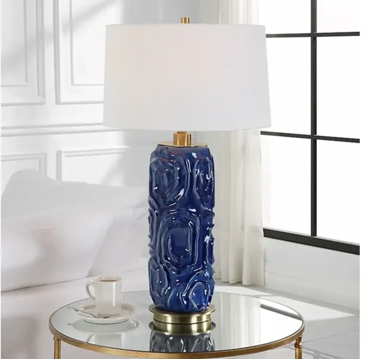 Zade Blue Table Lamp