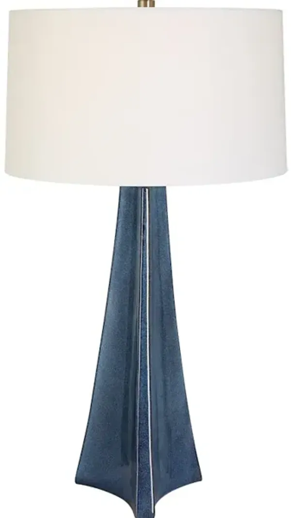Teramo Scalloped Ceramic Table Lamp