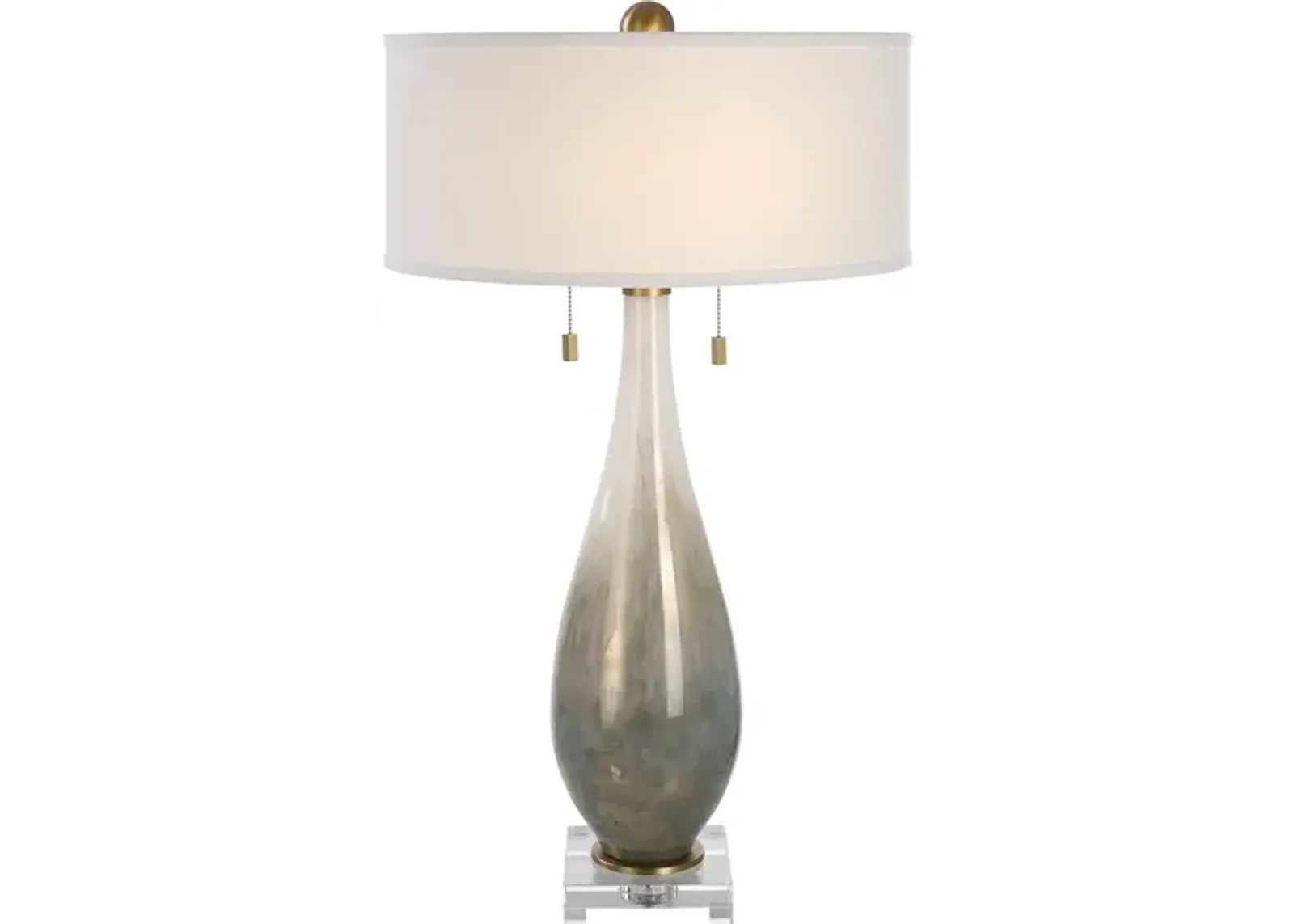 Cardoni Bronze Glass Table Lamp