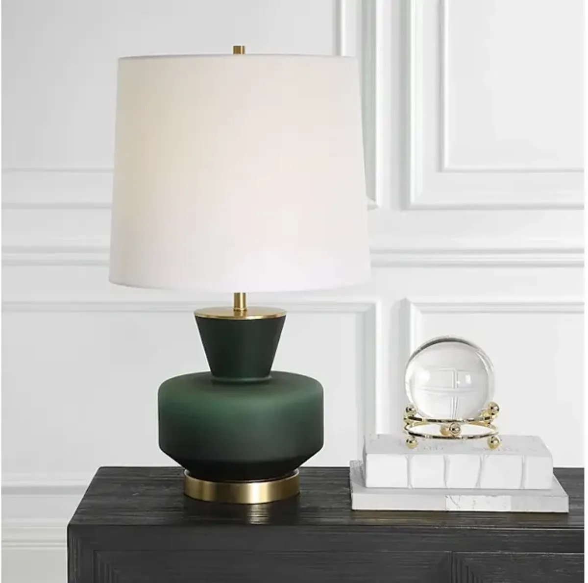 Trentino Dark Emerald Green Table Lamp