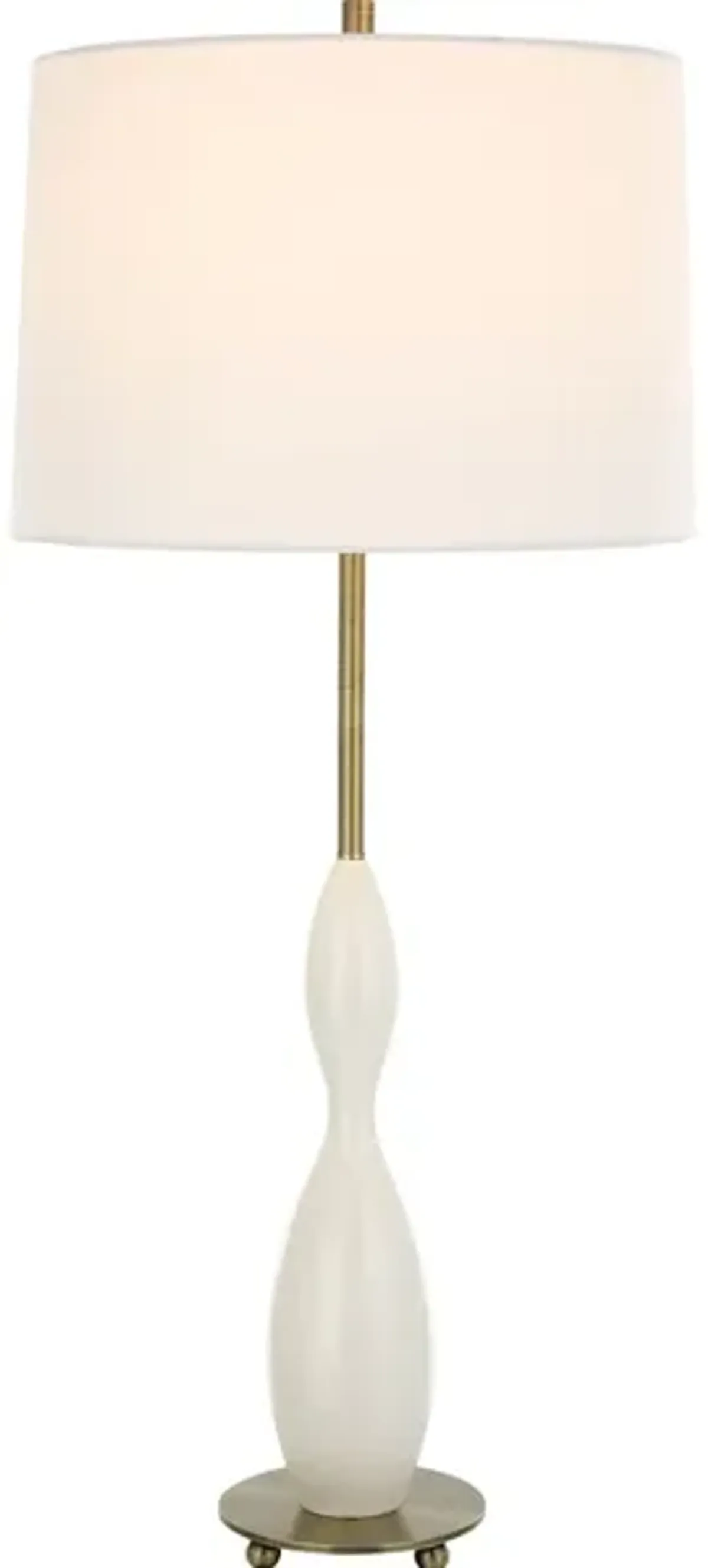 Annora Glossy White Table Lamp