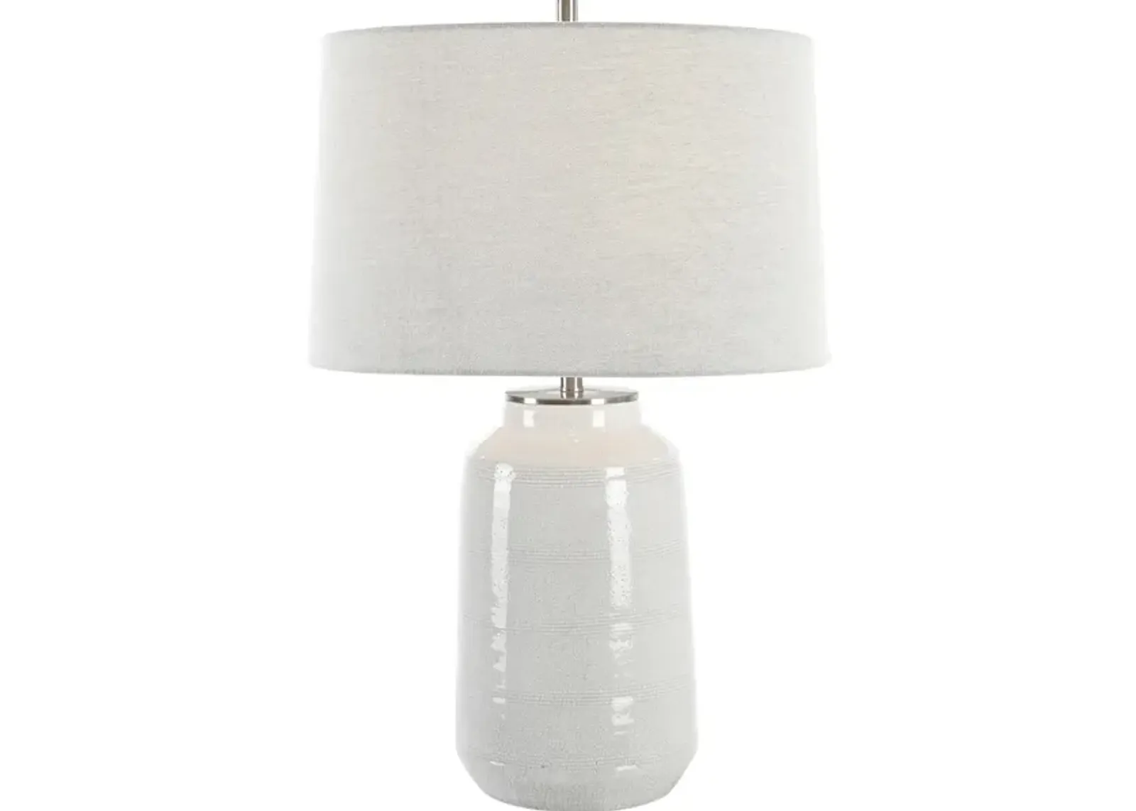 Odawa White Farmhouse Table Lamp