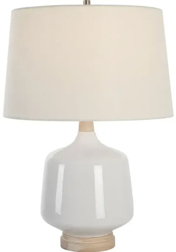 Opal Gloss White Table Lamp