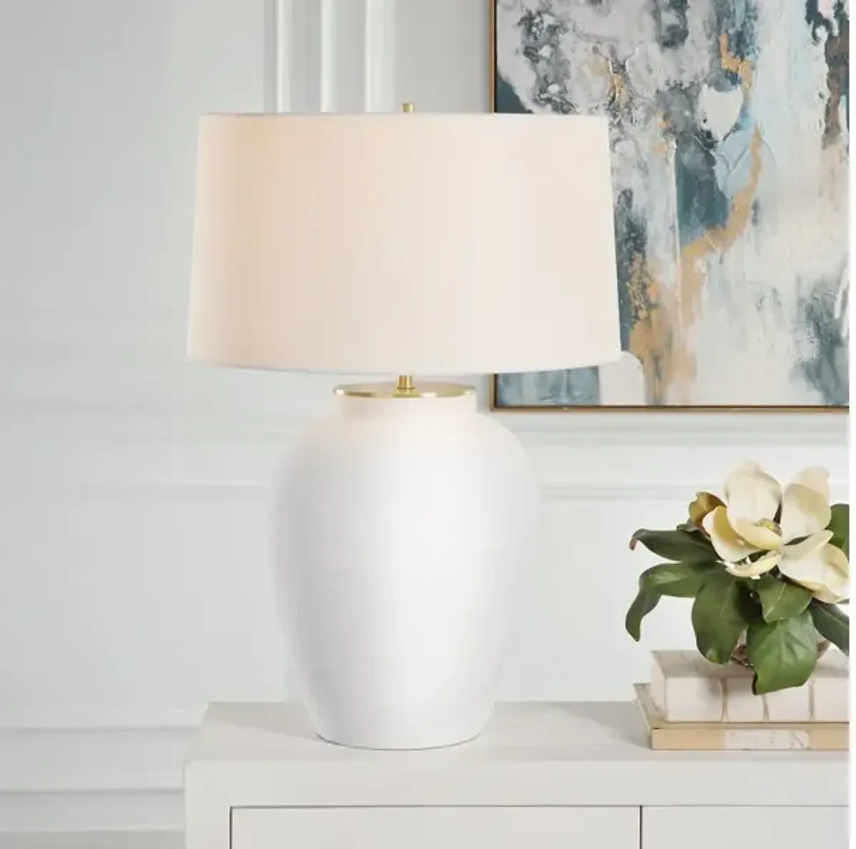 Adelaide White Table Lamp