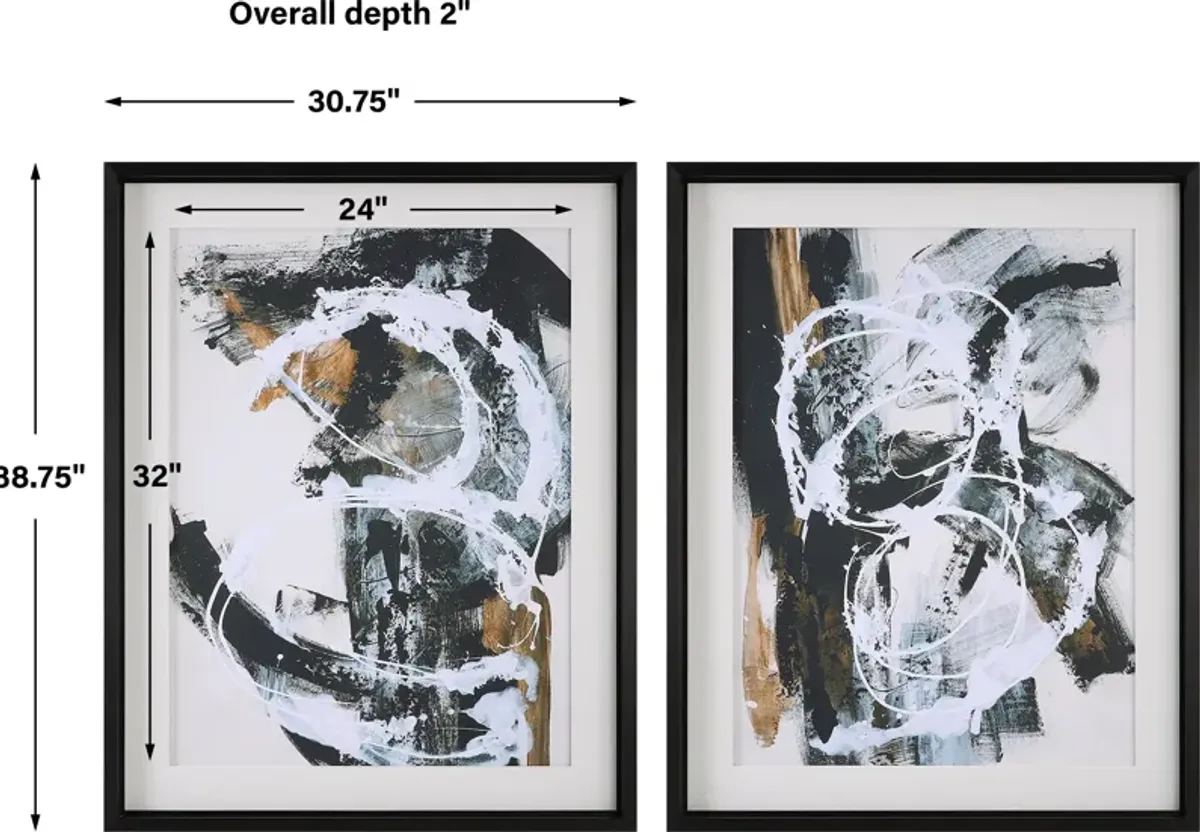 Winterland Abstract Prints Set/2