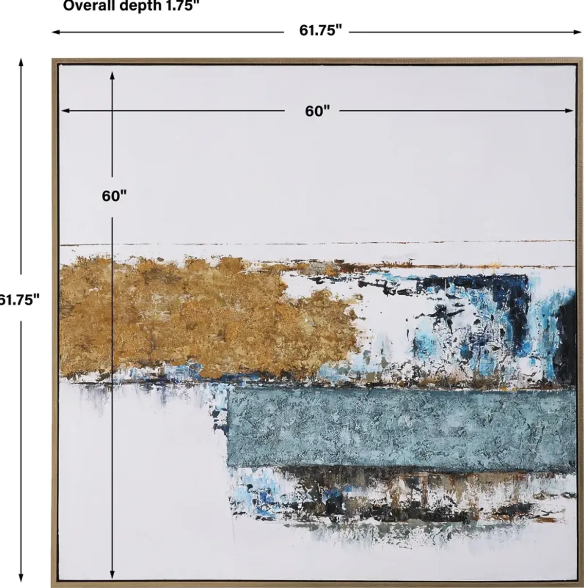 Stacked Against Hand Painted Canvas