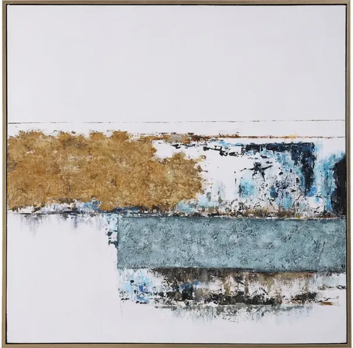 Stacked Against Hand Painted Canvas