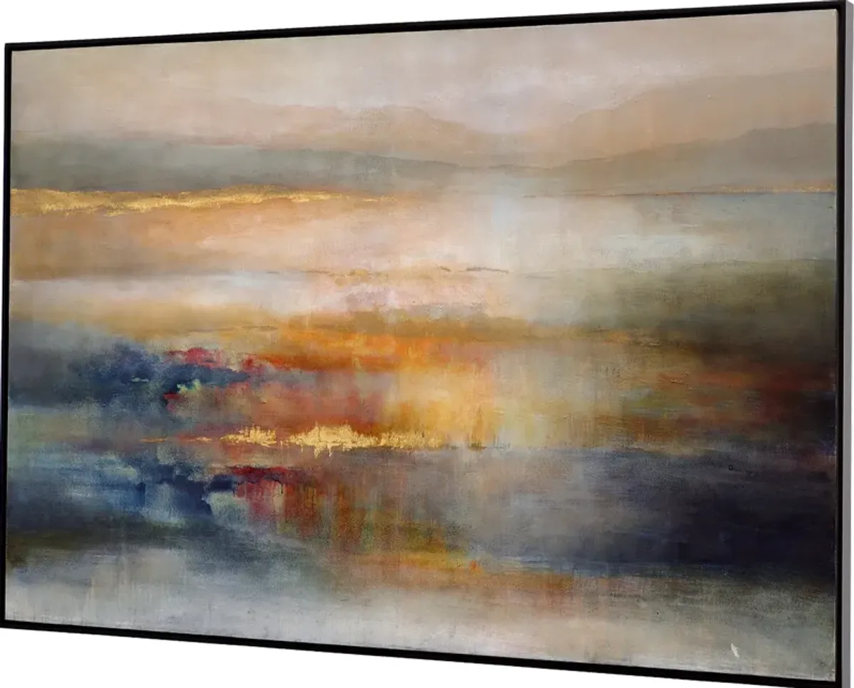 Seafaring Dusk Hand Painted Abstract Art