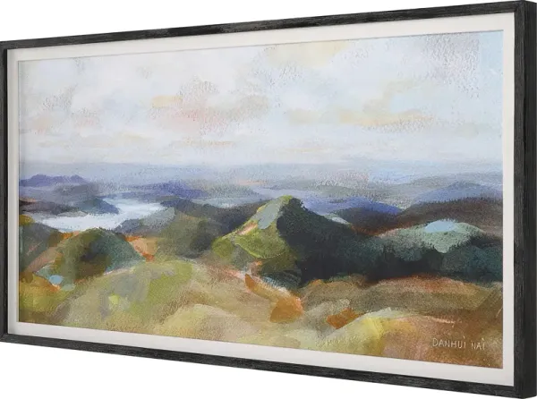 Above The Lakes Framed Landscape Print