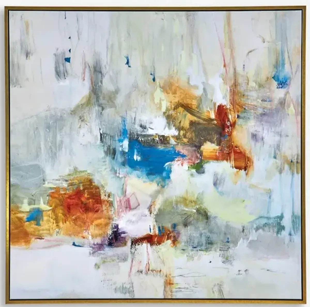 In The Beginning Framed Abstract Art