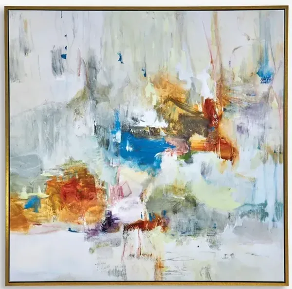 In The Beginning Framed Abstract Art