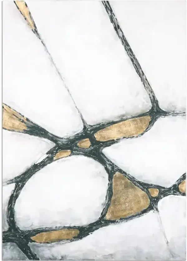 Abstract Art In Gold And Black