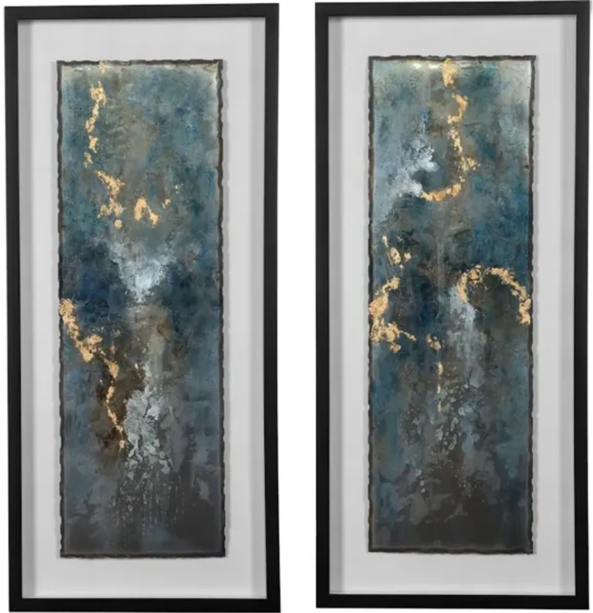 Glimmering Agate Abstract Prints Set/2