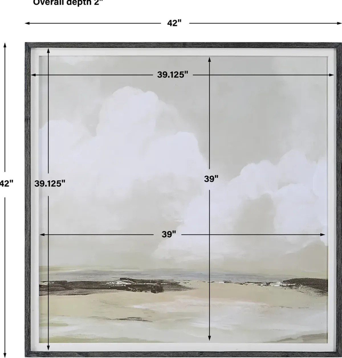 Soft Clouds Framed Print