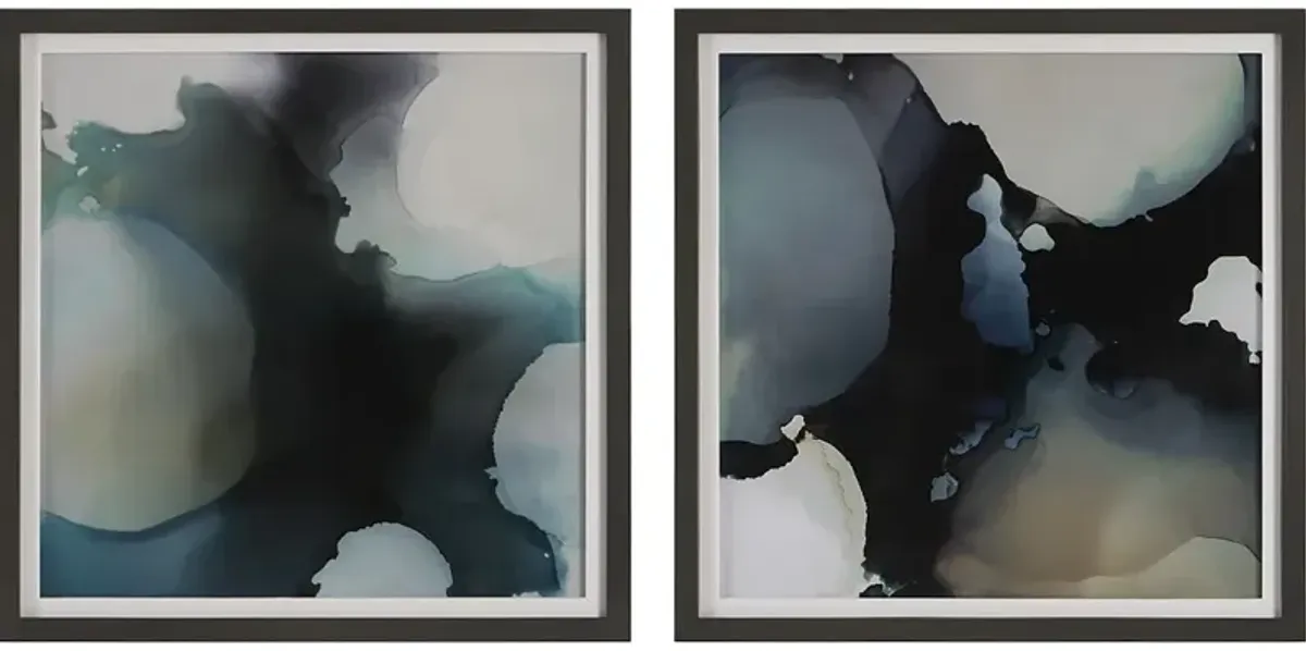 Telescopic Abstract Framed Prints Set/2