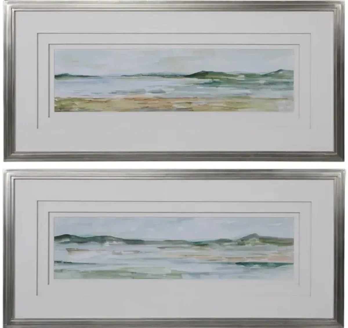 Panoramic Seascape Framed Prints Set/2