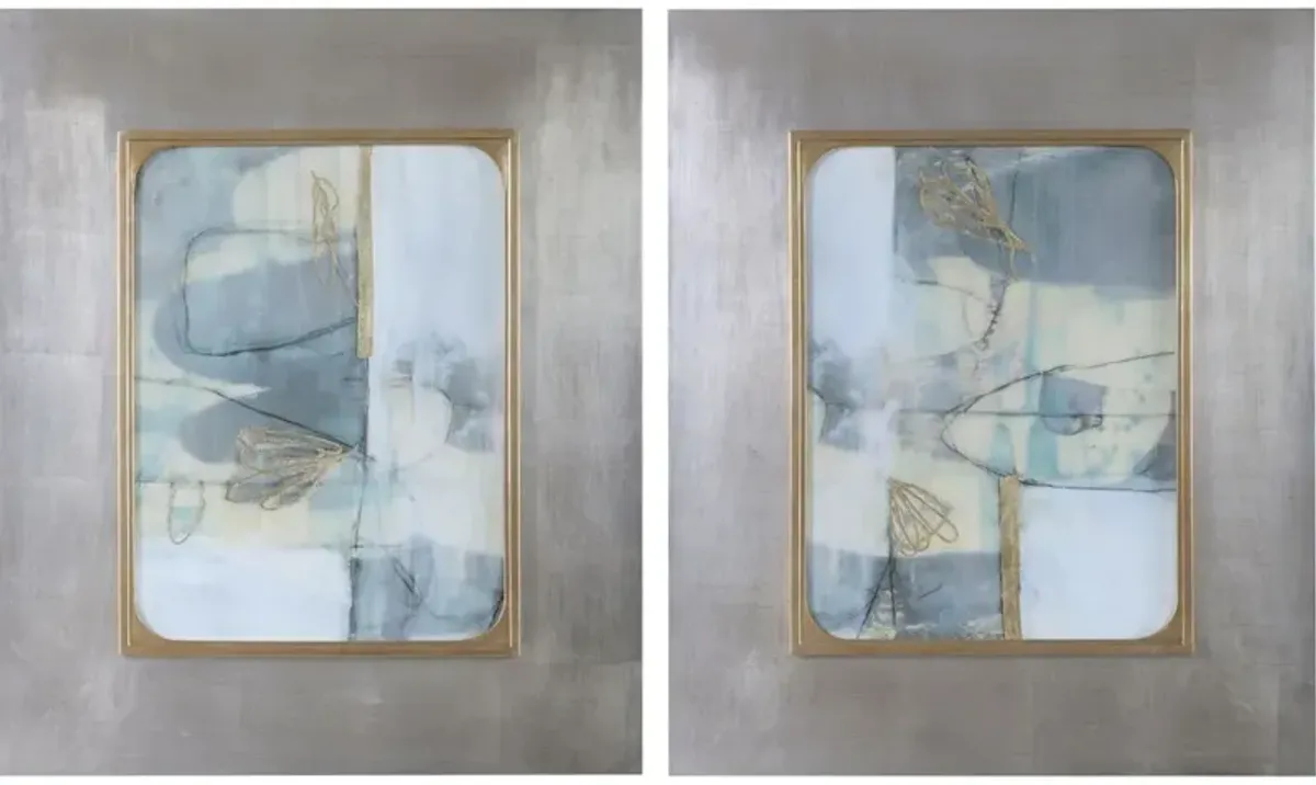 Gilded Whimsy Abstract Prints Set/2